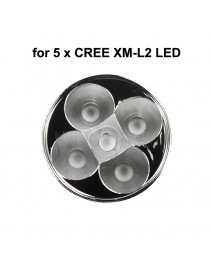 52.5mm(D) x 17.4mm(H) SMO Aluminum Reflector for 5 x CREE XM-L (1 pc)