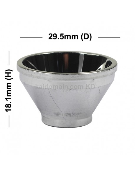 29.5mm (D) x 18.1mm (H) SMO Aluminum Reflector for Cree XM-L