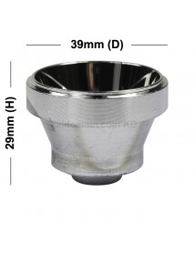 39mm (D) x 29mm (H) SMO Aluminum Reflector for Cree XM-L