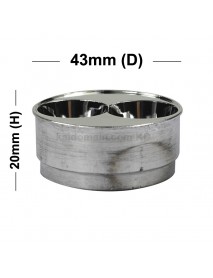 43mm (D) x 20mm (H) SMO Aluminum Reflector for 2 x Cree XM-L