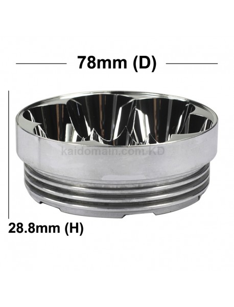 78mm (D) x 28.8mm (H) SMO Aluminum Reflector for 7 x Cree XM-L