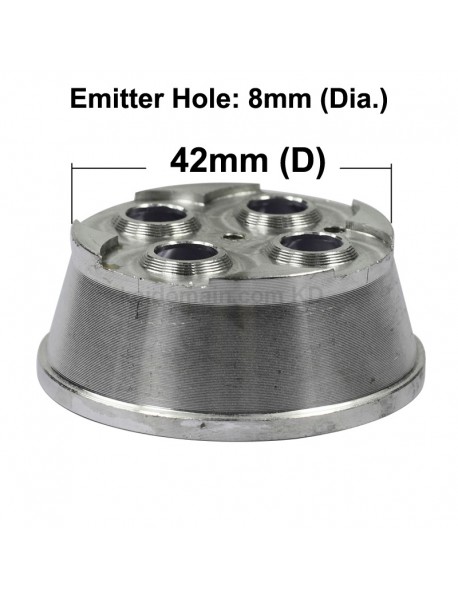 51.2mm (D) x 20mm (H) SMO Aluminum Reflector for 4 x Cree XM-L
