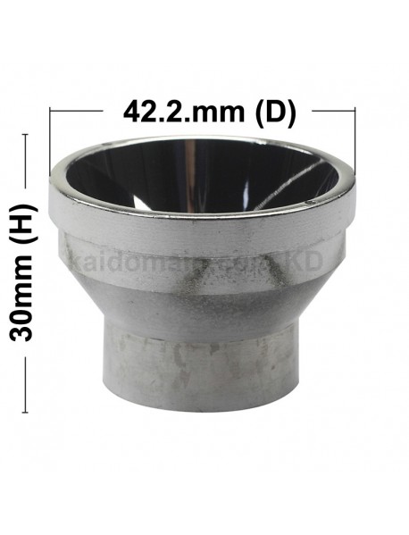 42.2mm (D) x 30mm (H) SMO Aluminum Reflector for Cree XM-L