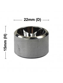 22mm (D) x 15mm (H) SMO Aluminum Reflector (1 PC)
