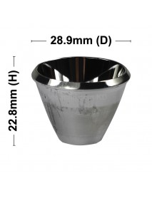 28.9mm (D) x 22.8mm (H) Aluminum Reflector