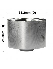 31.2mm (D) x 25.5mm (H) SMO Aluminum Reflector for Cree XM-L