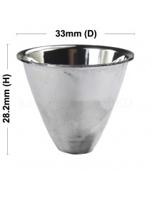 33mm (D) x 28.2mm (H) SMO Aluminum Reflector for Cree XP-E