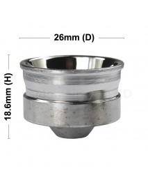 26mm (D) x 18.6mm (H) SMO Aluminum Reflector for Cree XP-E