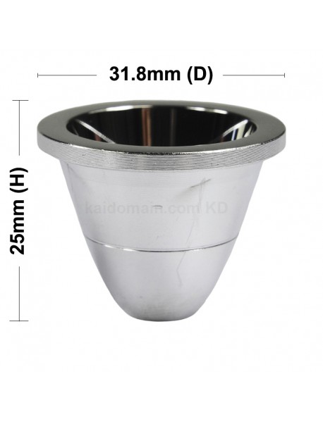 31.8mm (D) x 25mm (H) SMO Aluminum Reflector