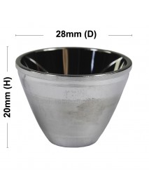 28mm (D) x 20mm (H) SMO Aluminum Reflector