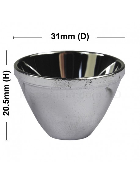 31mm (D) x 20.5mm (H) SMO Aluminum Reflector