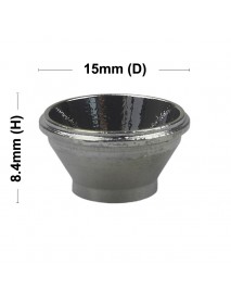 15mm (D) x 8.4mm (H) Aluminum Reflector