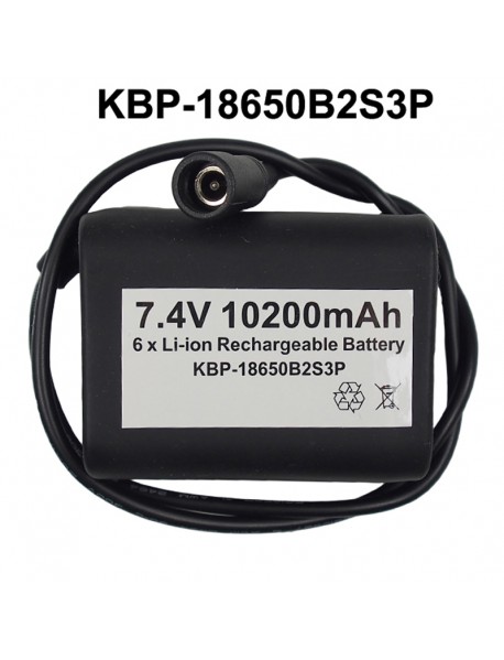 KBP-18650B2S3P 7.4V 10200mAh 6 x NCR18650B High Quality Rechargeable 18650 Li-ion Battery Pack