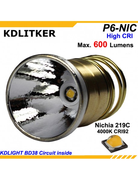 KDLITKER P6-NIC Nichia 219C 600 Lumens P60 Drop-in