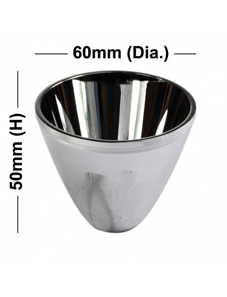 60mm (D) x 50mm (H) SMO Aluminum Reflector