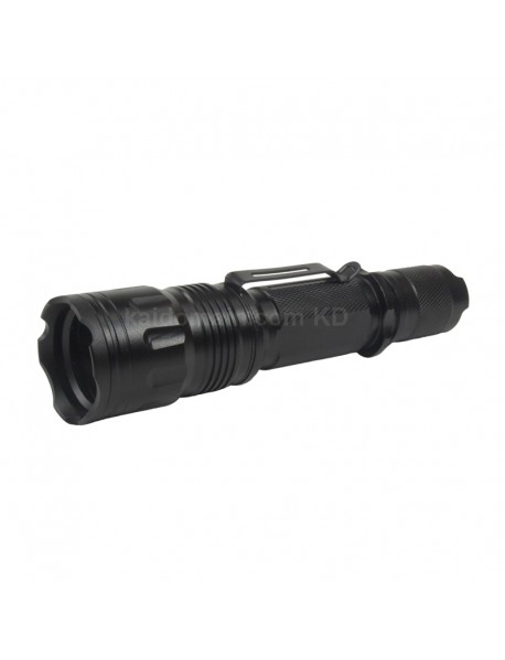 DIY Zoomable LED Flashlight Host 142mm x 35mm - Black