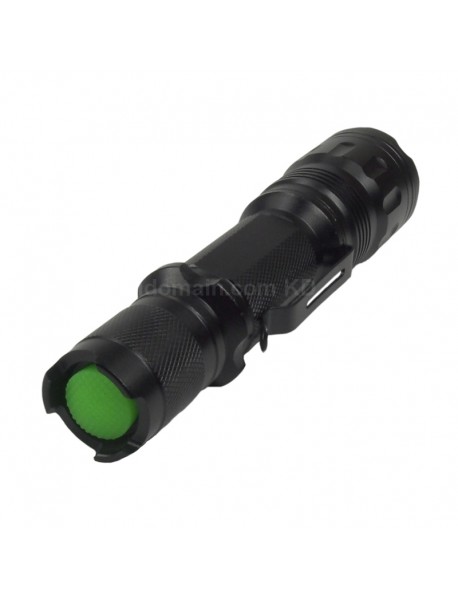 DIY Zoomable LED Flashlight Host 142mm x 35mm - Black