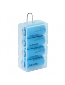 Soshine SBC-027 Plastic Battery Case for 1-4 pcs 16340 Battery - Transparent (1 pc)