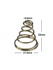 21.5mm (D) x 22mm (H) Gold Plated Spring