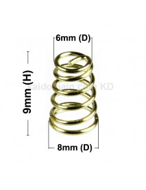 8mm(D) x 9mm(H) Gold Plated Bronze Spring (5 pcs)
