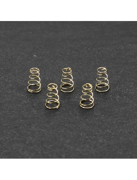 6.5mm (D) x 9mm (H) Gold Plated Spring (5 pcs)