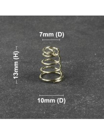 10mm (D) x 13mm (H) Gold Plated Spring (5 pcs)