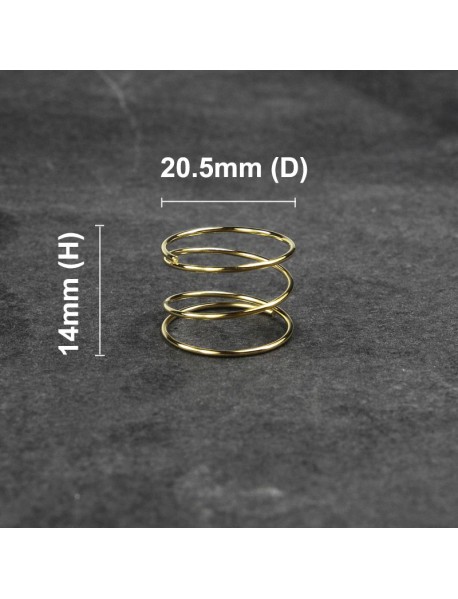 20.5mm (D) x 14mm (H) Gold Plated Spring for KDLitker P6 Drop-in Module