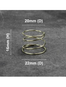 22mm (D) x 16mm (H) Gold Plated Spring for KDLitker P6 Drop-in Module
