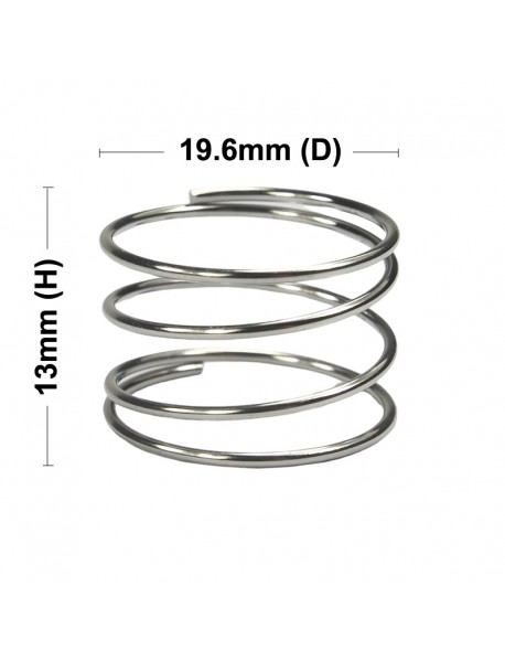 19.6mm (D) x 13mm (H) Nickel Plated Spring (5 PCS)