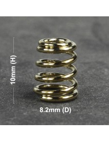 8.2mm (D) x 10mm (H) Gold Plated Phosphor Bronze Spring (5 pcs)