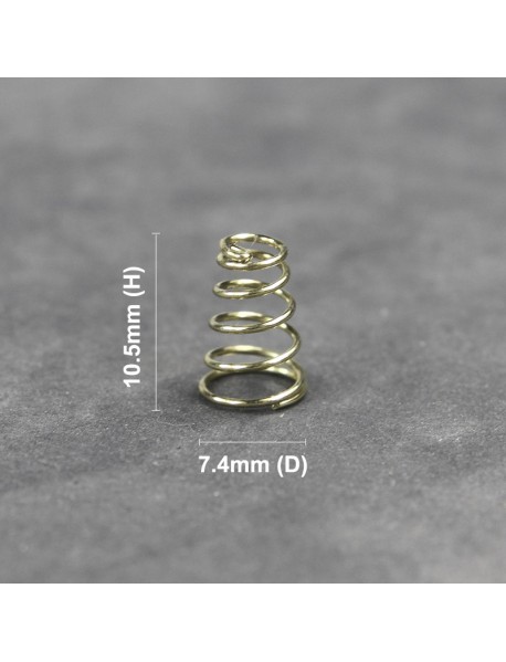 7.4mm (D) x 10.5mm (H) Gold Plated Spring (5 pcs)