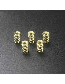 5mm (D) x 10mm (H) Gold Plated Phosphor Bronze Spring (5 pcs)