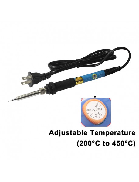HWY US Plug 110v 60w Adjustable Temperature Soldering Iron Station
