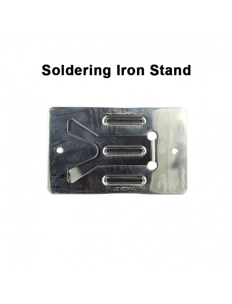 80mm(L) x 50mm(W) Stainless Soldering Steel Iron Stand ( 2 pcs )