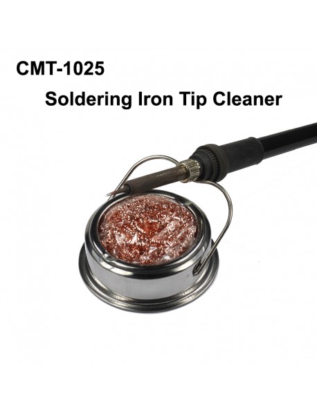 CMT-1025 Anti-static Soldering Iron Tip Cleaner with Stand - Silver ( 1 pc )