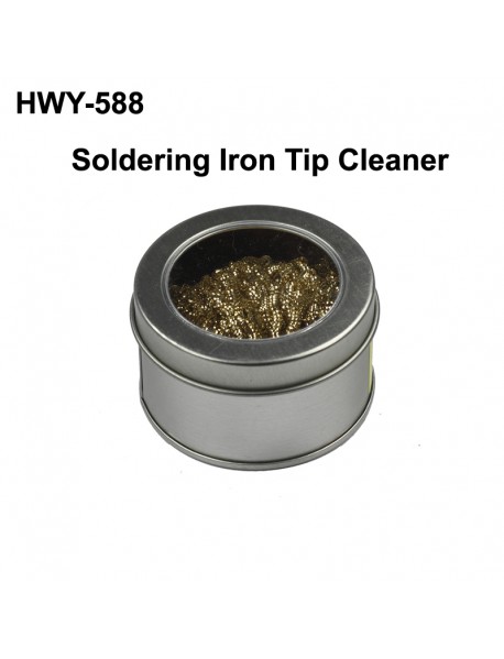 HWY-588 Anti-static Soldering Iron Tip Cleaner with Stand - Silver ( 1 pc )