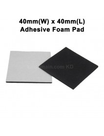 40mm(W) x 40mm(L) Adhesive Foam Pad - Black (10 pcs)