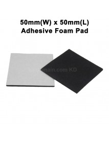 50mm(W) x 50mm(L) Adhesive Foam Pad - Black (10 pcs)