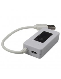 KCX-017 Digital USB Current And Voltage Meter - White