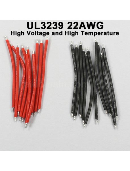 UL3239 22AWG High Voltage and High Temperature Silicone Wire - Black and White (10 pairs)