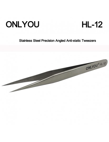 ONLYOU HL Stainless Steel Precision Anti-static Tweezers