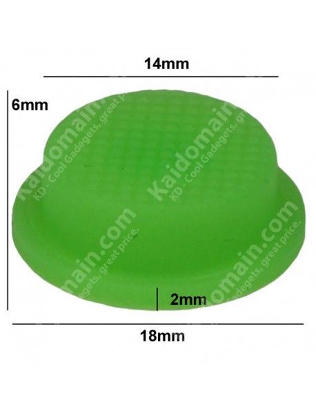 Green Fluorescent Light Silicone Tailcaps 14mm x 6mm ( 5 PCS )