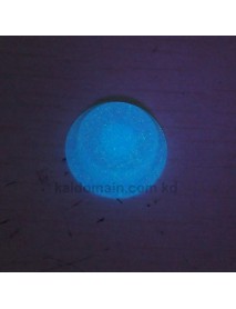 14mm(D) x 6mm(H) Glow-in-the-dark Blue Light Silicone Tailcaps - Transparent (5 pcs)