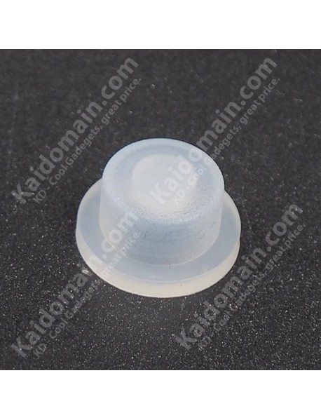 10mm(D) x 8mm(H) Silicone Tailcaps - Transparent (5 pcs)