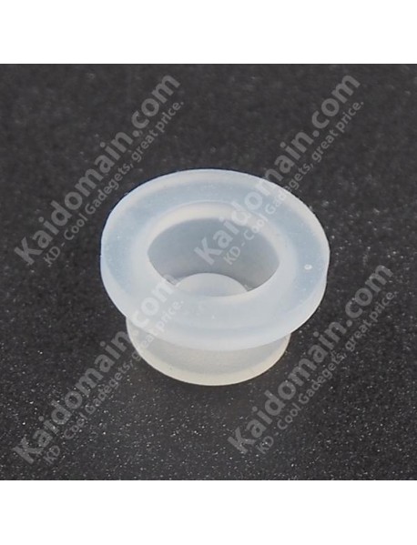 10mm(D) x 8mm(H) Silicone Tailcaps - Transparent (5 pcs)