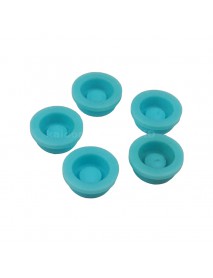 13.6mm(D) x 6mm(H) Silicone Tailcaps - Light Blue (5 pcs)