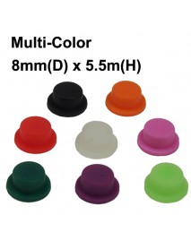 8mm (D) x 5.5mm (H) Silicone Tailcaps - 5 pcs