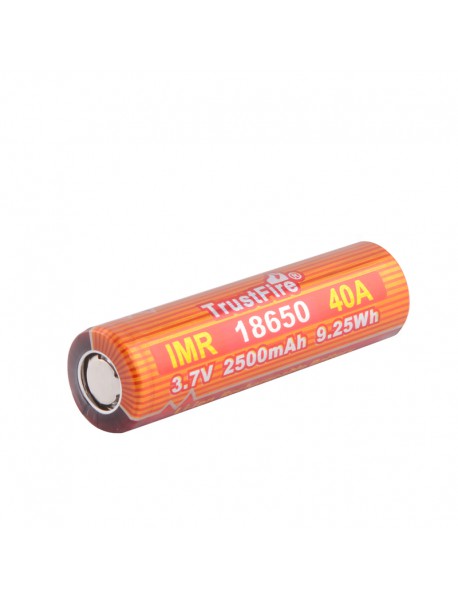 TrustFire IMR18650 40A 3.7V 2500mAh Rechargeable Li-ion 18650 Battery