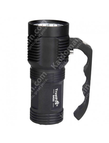 TrustFire S400 Cree XM-L2 3000 Lumens 4-Mode LED Flashlight - Black (4 x 18650)