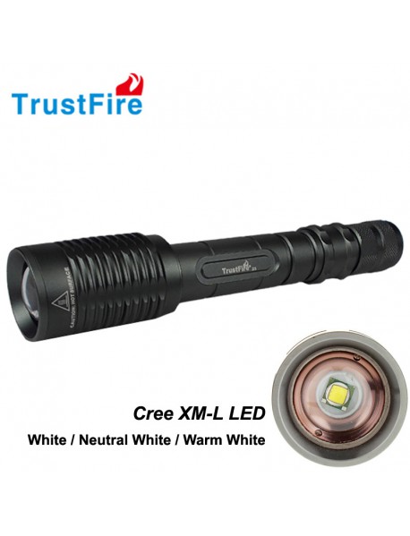 TrustFire Z5 Cree XM-L White 6500K 1000 Lumens 5-Mode Zoomable LED Flashlight (2x18650)